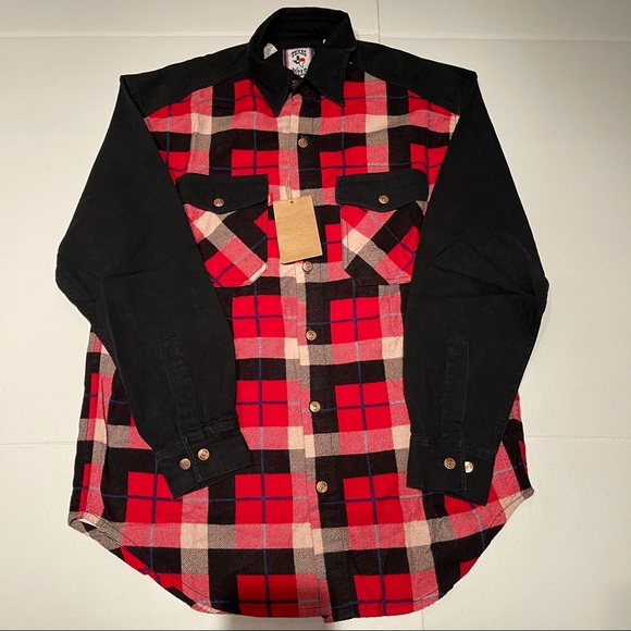 Texas style long sleeve Plaid  shirt for men M size - Picture 8 of 10